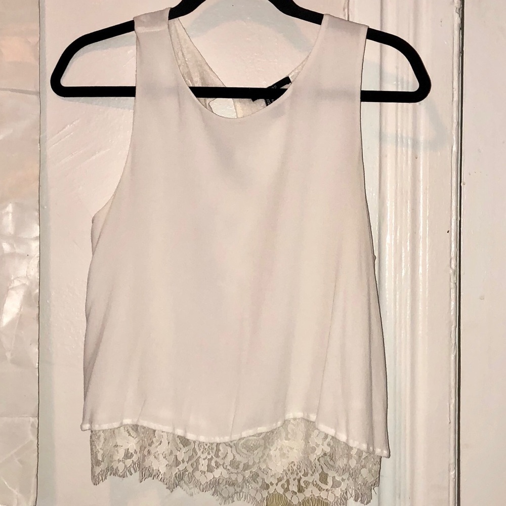 White Lace Shirt from Forever 21